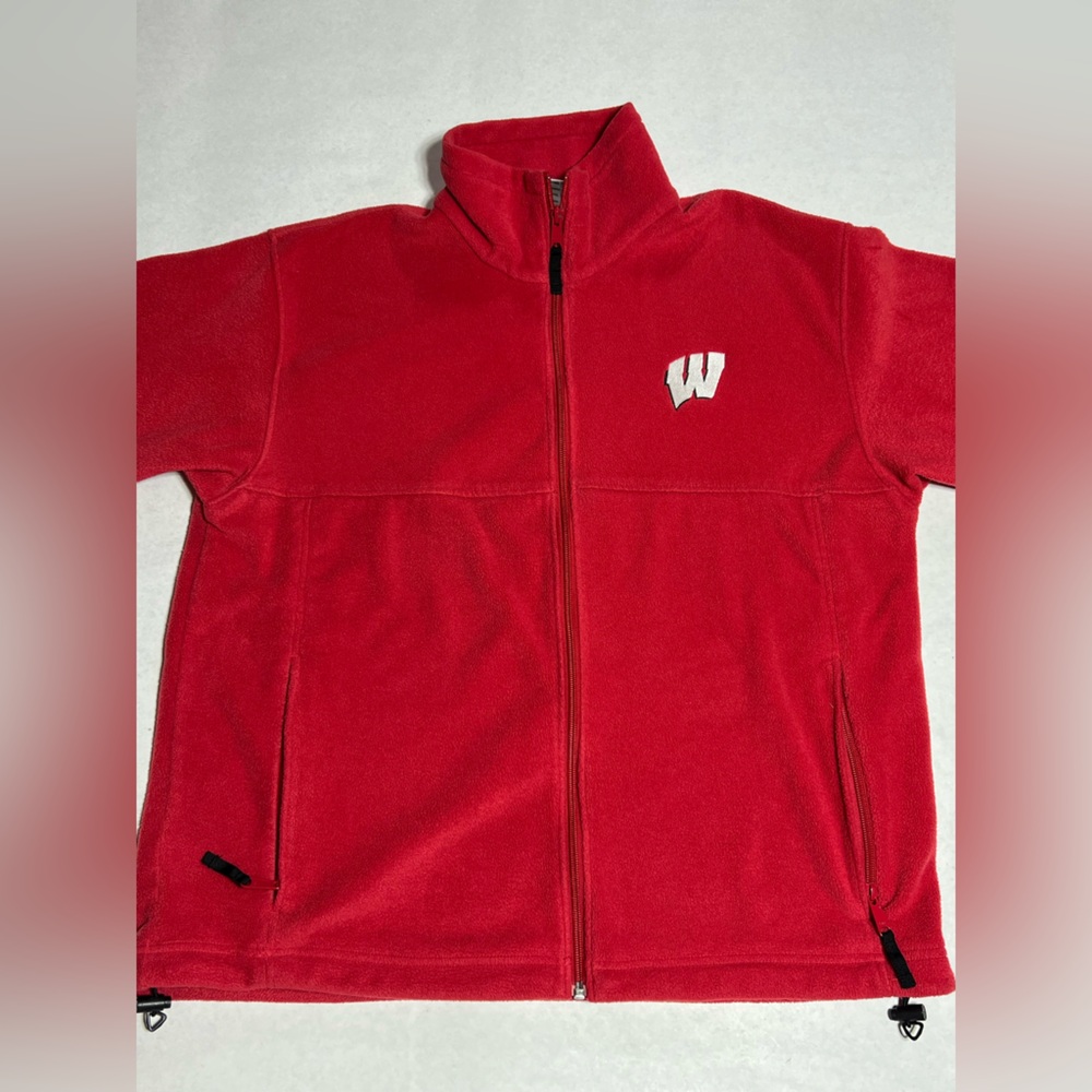 Wisconsin Badgers Columbia Full zip Fleece size Large.